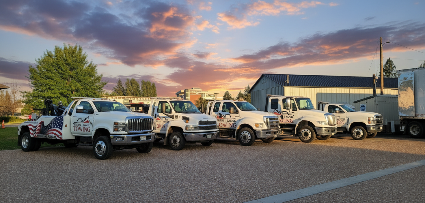 North Idaho Towing tow truck fleet in Sandpoint, Idaho